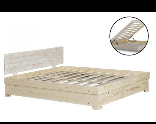 ארגז מצעים מעץ מלא