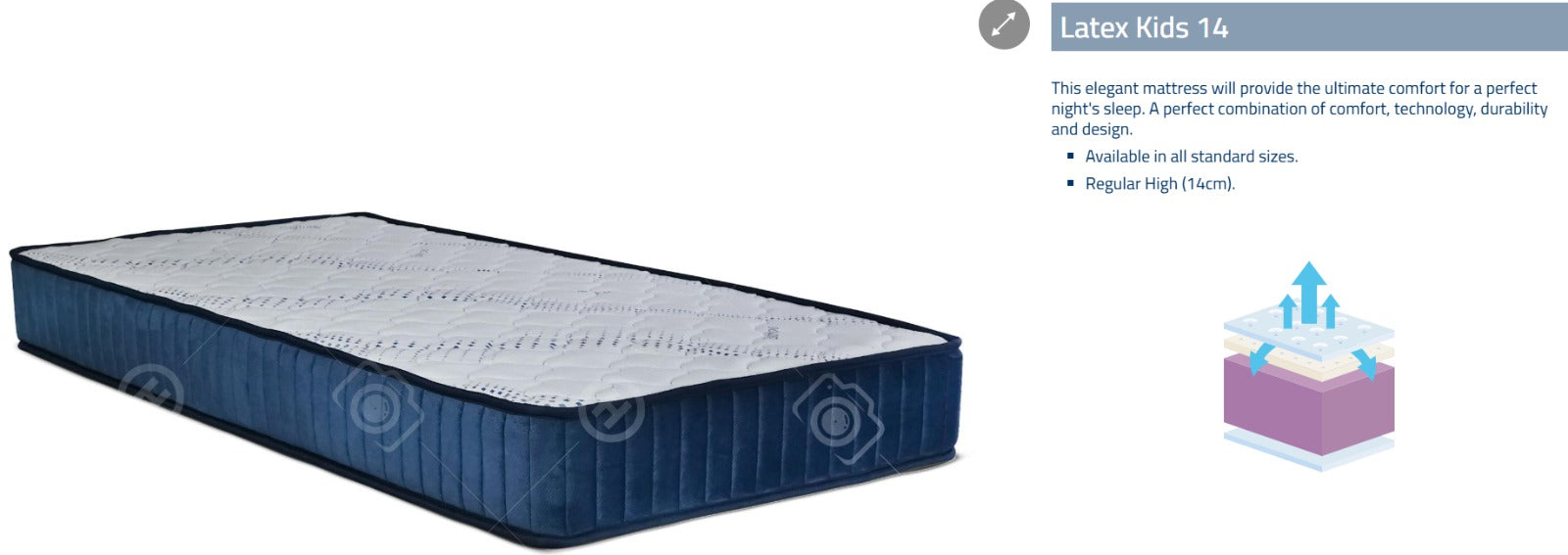 מיטת נוער מרופדת עם מיטת חבר ומזרן ויסקו